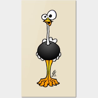 Ostrich Posters and Art